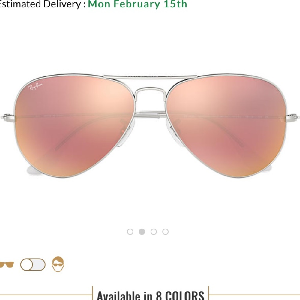 Pink aviator ray bans